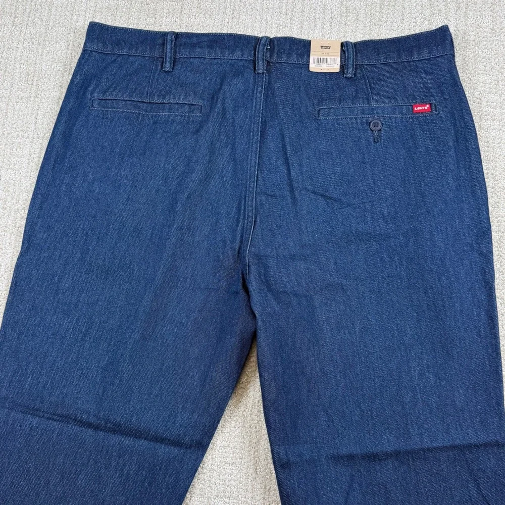 NEW Levi's Mens 38x32 XX Chino Relaxed Straight Lightweight Blue Denim Pants